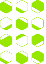 Grafismo de hexágonos